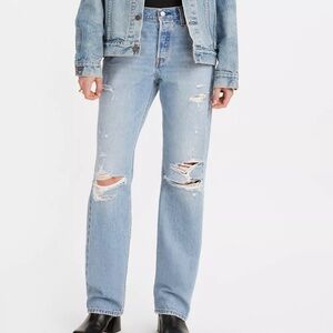 Women’s Levi’s 501 Distressed Jeans Like New